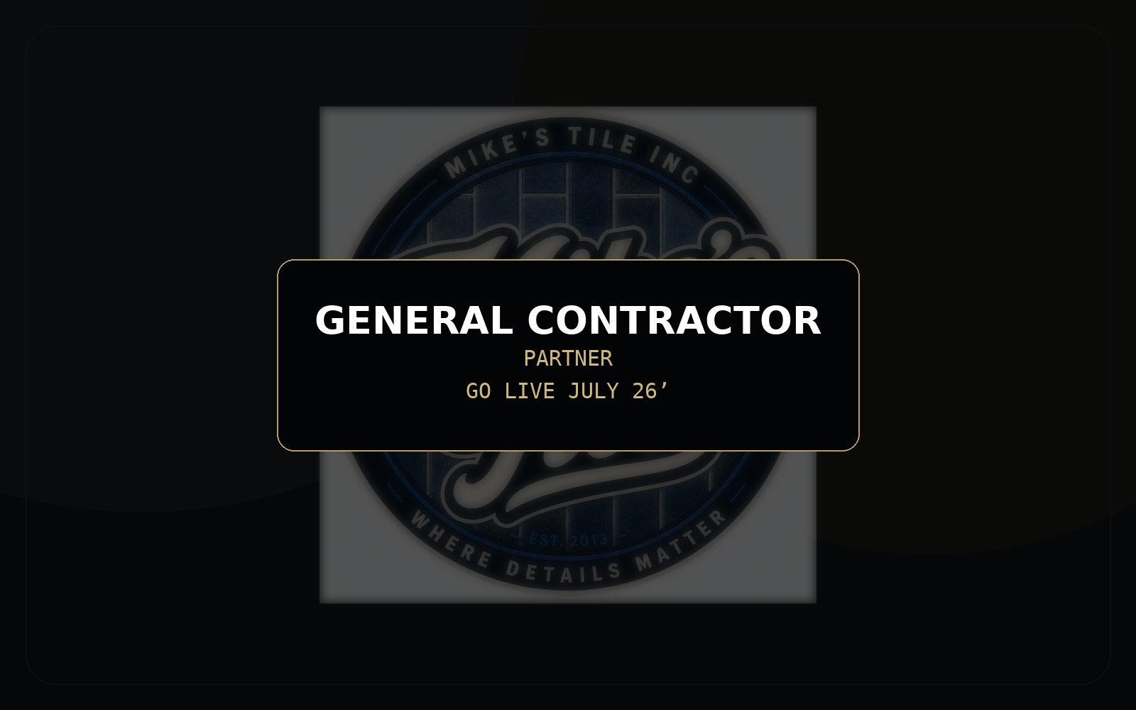General contractor partner preview tile